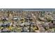 Bird's eye view highlighting the property within the community, featuring nearby amenities and residential streets at 4563 W 34Th Ave, Denver, CO 80212