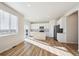 Modern kitchen featuring white cabinets, stainless steel appliances, and an island at 1417 Bloom St, Brighton, CO 80601
