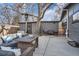 Outdoor patio with comfortable seating and a view of the backyard at 9309 Highland Pl, Arvada, CO 80002