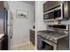 Well-equipped kitchen with stainless steel appliances, including a gas range, offering modern convenience at 800 N Washington St # 508, Denver, CO 80203