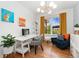 Bright home office features a large window, modern decor, and ample workspace at 6046 Gilbert Way, Golden, CO 80403