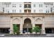 The Prado luxury building features a covered entrance and stone facade near downtown at 300 W 11Th Ave # 15F, Denver, CO 80204