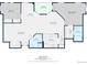 Detailed floor plan showcasing layout with balcony, bedrooms, living room, and dimensions at 300 W 11Th Ave # 15F, Denver, CO 80204