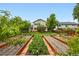 Expansive backyard with a thriving garden area and well-manicured lawn at 1205 W 11Th Ct, Broomfield, CO 80020