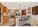 Modern kitchen with granite countertops, stainless steel appliances, and counter seating at 1575 York Gulch Rd, Idaho Springs, CO 80452