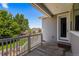 Back patio features a sunny location and neighborhood views at 265 Calhoun Cir, Castle Rock, CO 80104