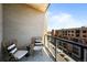 Inviting balcony featuring comfortable seating and city views, perfect for relaxing outdoors at 4200 W 17Th Ave # 621, Denver, CO 80204