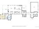 Detailed floor plan showcasing the layout of the primary bedroom, living room, kitchen, and garage at 11505 Conifer Ridge Dr, Conifer, CO 80433