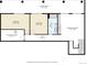 Floor plan showcasing bedrooms, bath, recreation, and electrical rooms, on top of a covered patio space at 11505 Conifer Ridge Dr, Conifer, CO 80433