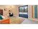 Living room with a sleeper sofa, view of the mountains, and modern decor at 11505 Conifer Ridge Dr, Conifer, CO 80433