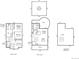 Detailed floorplan showcasing the layout of the home with clear room dimensions and garage at 3644 Wabash St, Denver, CO 80238