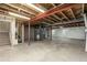 Unfinished basement with exposed beams and concrete floor ready for customization at 22163 E Calhoun Pl, Aurora, CO 80016