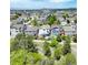 Birds-eye view of backyard with a deck, landscaped yard, and easy access to scenic walking trails at 1271 Sky Rock Way, Castle Rock, CO 80109