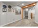 A finished basement area offers a versatile space, enhanced by neutral tones and modern lighting at 1271 Sky Rock Way, Castle Rock, CO 80109