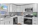 Modern kitchen featuring stainless steel appliances, sleek countertops, and ample cabinet space at 5640 Niagara St, Commerce City, CO 80022