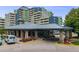 The clubhouse offers a welcoming entryway with stone pillars and ample parking at 1150 Inca St # 43, Denver, CO 80204