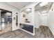 Hallway featuring office area, gym and access to amenities at 1150 Inca St # 43, Denver, CO 80204