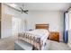 Spacious main bedroom featuring a unique loft area, cozy carpeting, and ample natural light at 15149 E Princeton Pl # D, Aurora, CO 80014