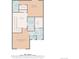 Floor plan showcasing the layout of the second story, including bedrooms, bathrooms, and laundry at 8055 Navajo River Loop # B, Littleton, CO 80125