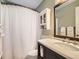 Bathroom with white vanity, shower, and updated fixtures at 625 Pearl St # 23, Boulder, CO 80302