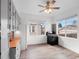 Charming kitchen featuring painted cabinets, butcher block countertops, and newer appliances at 1561 Newton St, Denver, CO 80204
