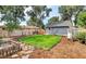 Spacious backyard with a lush lawn, greenhouse, and detached shed for all your needs at 1548 Ulster St, Denver, CO 80220