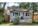 Charming home exterior with grey paint, complemented by a well-maintained yard at 1548 Ulster St, Denver, CO 80220