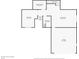 Basement floor plan with living room, garage, laundry room, and bedroom at 2924 Fulton St, Denver, CO 80238