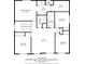 Second floor plan featuring four bedrooms, three bathrooms, laundry, and a loft at 1425 Hart Ln, Elizabeth, CO 80107