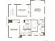 Upstairs floor plan featuring three bedrooms, two bathrooms, laundry room, and walk-in closet at 8045 Butte Creek St, Littleton, CO 80125
