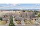 Panoramic aerial view of a residential area showcasing well-maintained homes and beautiful landscapes at 2225 Linda Vista Dr, Lakewood, CO 80215