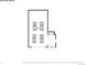 Floor plan of detached garage. Spacious garage can fit 4 cars with an extra bathroom area at 2225 Linda Vista Dr, Lakewood, CO 80215