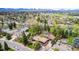 Neighborhood aerial view with Mountain Views at 6975 S Chase Ct, Littleton, CO 80128