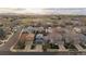 Beautiful neighborhood aerial view showing the lush green spaces, community park, and mountain views at 11539 Depew Ct, Westminster, CO 80020