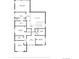 Second-floor plan highlighting bedrooms, bathrooms, laundry, and halls with labeled dimensions at 9140 Moondance Sw Dr, Littleton, CO 80125