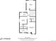 Detailed floor plan showcasing layout of the third floor with rooms sizes and general layout of rooms at 2820 Macon Way, Denver, CO 80238
