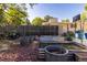 Fenced in garden area with raised beds and potting area at 6906 S Sycamore St, Littleton, CO 80120