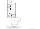 Detailed floor plan showcasing the layout of the first floor, including the kitchen, living room, and primary bedroom at 7882 Vallagio Ln, Englewood, CO 80112