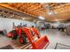 Basement with equipment and an exposed ceiling at 11044 Conestoga Pl, Franktown, CO 80116