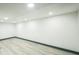 Spacious unfinished basement area with recessed lighting and potential for customization at 7810 Larkwood St, Commerce City, CO 80022