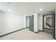 Basement bedroom area with a closet and neutral carpet at 7810 Larkwood St, Commerce City, CO 80022