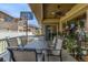 Outdoor patio space perfect for dining, entertaining, and enjoying the outdoors with a basketball net at 19407 E Radcliff Pl, Aurora, CO 80015