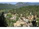Panoramic aerial view of evergreen with lake and mountain views at 28127 Knowles Rd # Ab&C, Evergreen, CO 80439