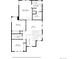 Second floor layout including primary bedroom suite, two additional bedrooms, office space, and bathrooms at 2521 N Xenia St, Denver, CO 80238