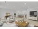Large finished basement with a wet bar, and entertainment area at 2775 S Jebel Way, Aurora, CO 80013