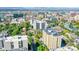 View of the apartment building from above, showcasing its prime location within the vibrant city neighborhood at 800 N Pearl St # 303, Denver, CO 80203