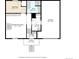 Floor plan showing a bedroom, bathroom, recreation room, utility room, foyer, porch and garage at 12229 Circle Dr, Conifer, CO 80433