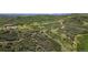 Overhead shot of hillside park with hiking trails, recreation facilities and rolling topography at 74 Lullaby Ln, Castle Rock, CO 80109