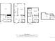 Complete floor plan highlighting the layout of all floors of the home at 999 N Emerson St # 9, Denver, CO 80218