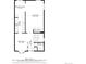 Detailed floor plan showcasing the layout of the first floor of the home at 999 N Emerson St # 9, Denver, CO 80218